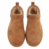 Camel suede lage winter mule Nola_