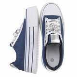 Blauwe lage  sneaker Jacobine_