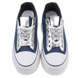 Blauwe lage  sneaker Jacobine_