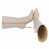 Beige high heel enkellaarsje Christianna_
