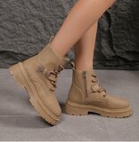 Kaki bruine boot Charlina_