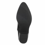 Cowgirl-biker zwarte half hoge daimen laars Chenille_