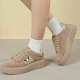 Licht bruine suede sneaker Jamilla_