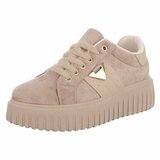 Licht bruine suede sneaker Jamilla_