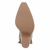 Kort kaki bruin daimen western-cowgirl enkellaarsje Cherlize_