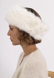 Witte headband in faux fur_
