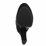 Zwarte hoge suede overknee laars Amelda_