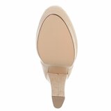 Beige hoge suede overknee laars Amelda_