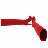 Rode hoge suede overknee laars Amelda_