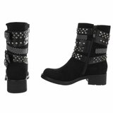 Zwarte suede boot Natalya_