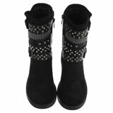 Zwarte suede boot Natalya_