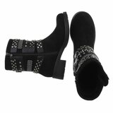 Zwarte suede boot Natalya_