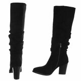 Zwarte hoge suede laars Florence_