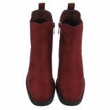 Suede bordeaux Chelsea boot Monique_