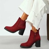 Suede bordeaux Chelsea boot Monique_