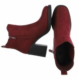 Suede bordeaux Chelsea boot Monique_