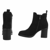 Suede zwarte Chelsea boot Monique_