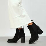 Suede zwarte Chelsea boot Monique_