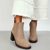 Suede kaki bruine Chelsea boot Monique_