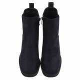 Suede donker blauwe Chelsea boot Monique_