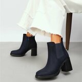 Suede donker blauwe Chelsea boot Monique_