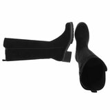 Zwarte suede hoge laars Carise_