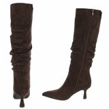 Hoge bruine suede laars Clarissa_