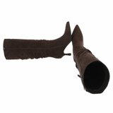 Hoge bruine suede laars Clarissa_