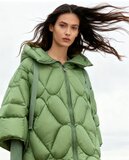 Fashion groene korte pufferjas_
