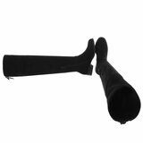 Zwarte hoge suede overknee laars Camee_