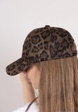 Kaki groene pet in leopardprint_