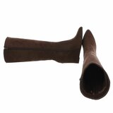 Bruine hoge suede laars Lucyna _