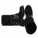 Zwarte suede biker boot Chelisa_