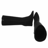 Zwarte hoge suede laars Lucyna _