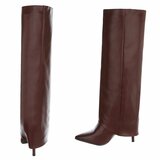 Hoge bordeaux laars met omslag Calliope_