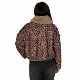 Trendy leopard bomber jacket in leatherlook_