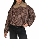 Trendy leopard bomber jacket in leatherlook_