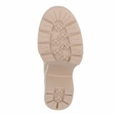 Beige hoge suede overknee laars Crina_