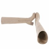 Beige hoge suede overknee laars Crina_