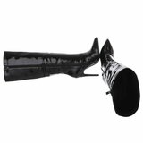 Zwarte hoge laklaars Gabrielle_