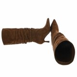 Bruine hoge suede laars Myriam_