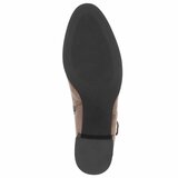 Kaki bruin suede enkellaarsje Aurelia_