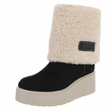 Zwart suede enkellaarsje Callas_