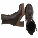 Bruin high heel enkellaarsje Rodina  _