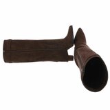 Hoge bruine suede laars met omslag Chanella  _