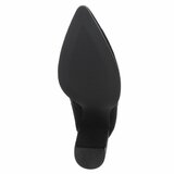 Zwart high heel suede enkellaarsje Petra_