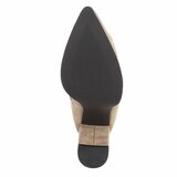 Kaki bruin high heel suede enkellaarsje Petra_