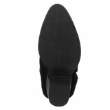 Zwart daimen half hoog western-biker enkellaarsje Celisa_