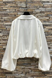 Chique witte blouse in satijn_