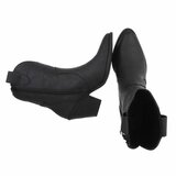 Bottines biker-western noires Dorota_